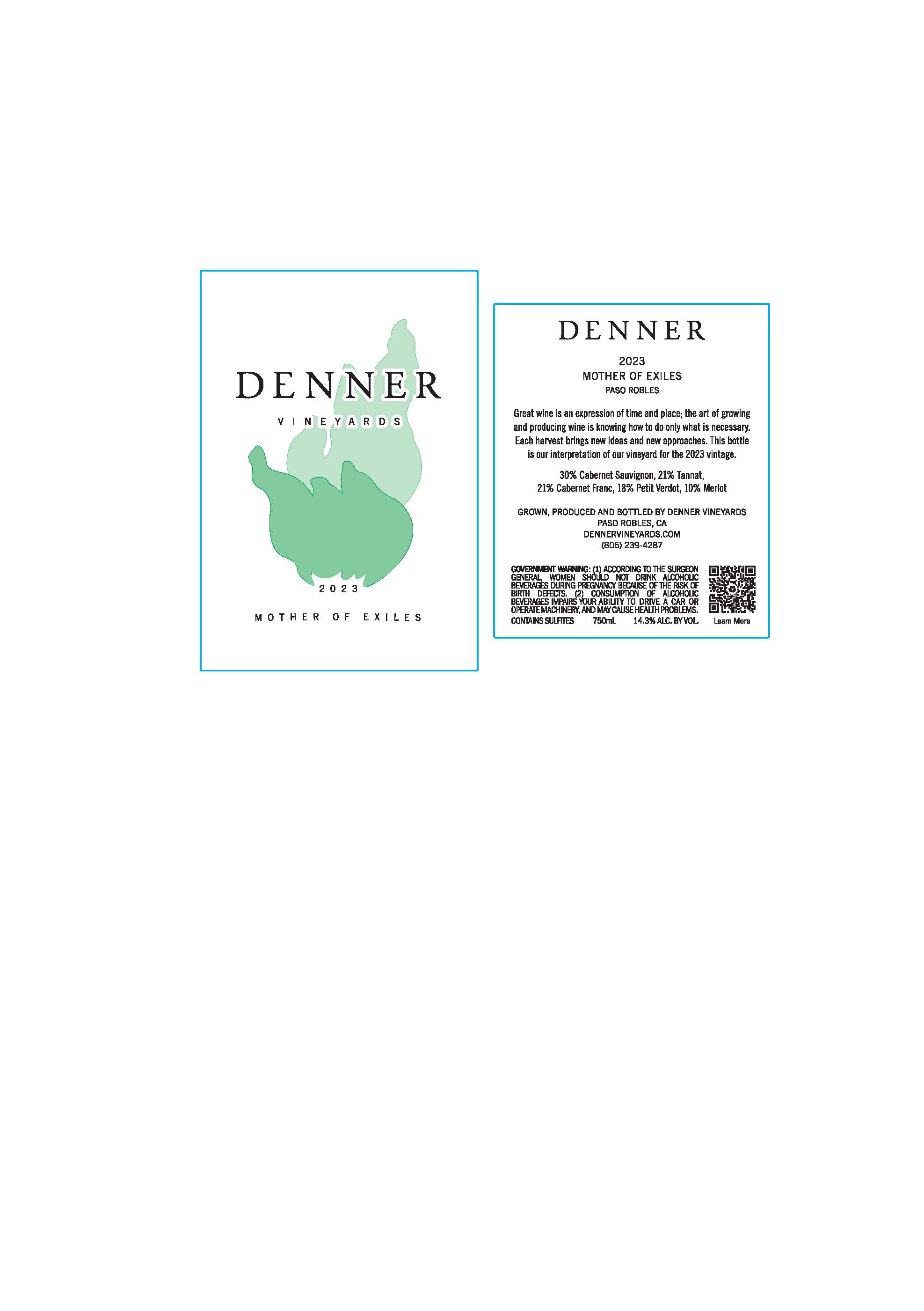 TABC label artwork for Denner Mother of Exiles