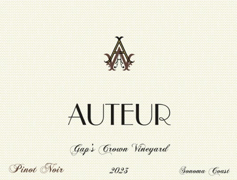 TABC label artwork for Auteur Pinot Noir, Gap's Crown Vineyard