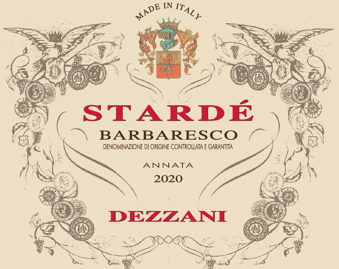 TABC label artwork for DEZZANI STARDE
