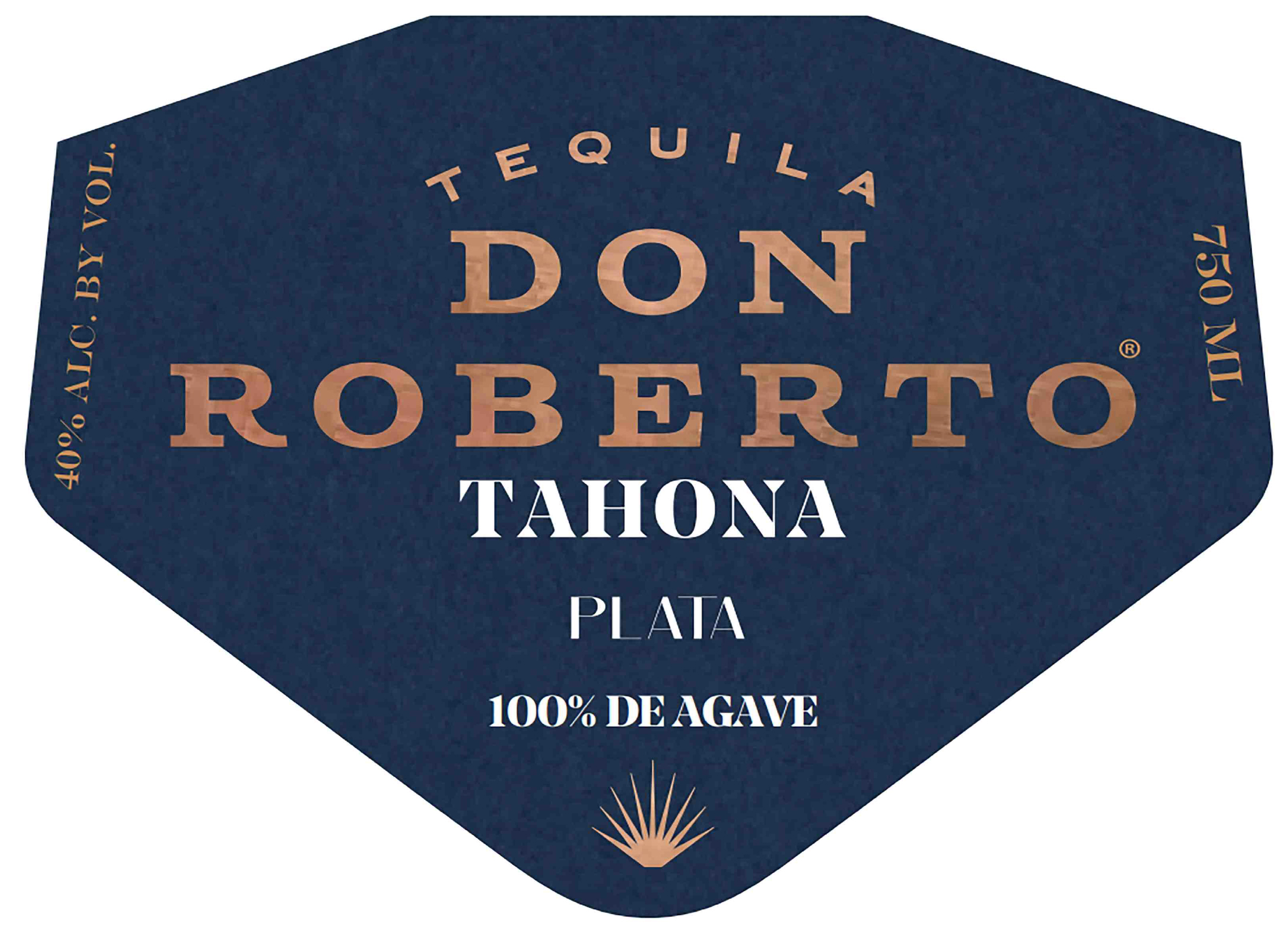 TABC label artwork for Don Roberto Tahona Plata Tequila