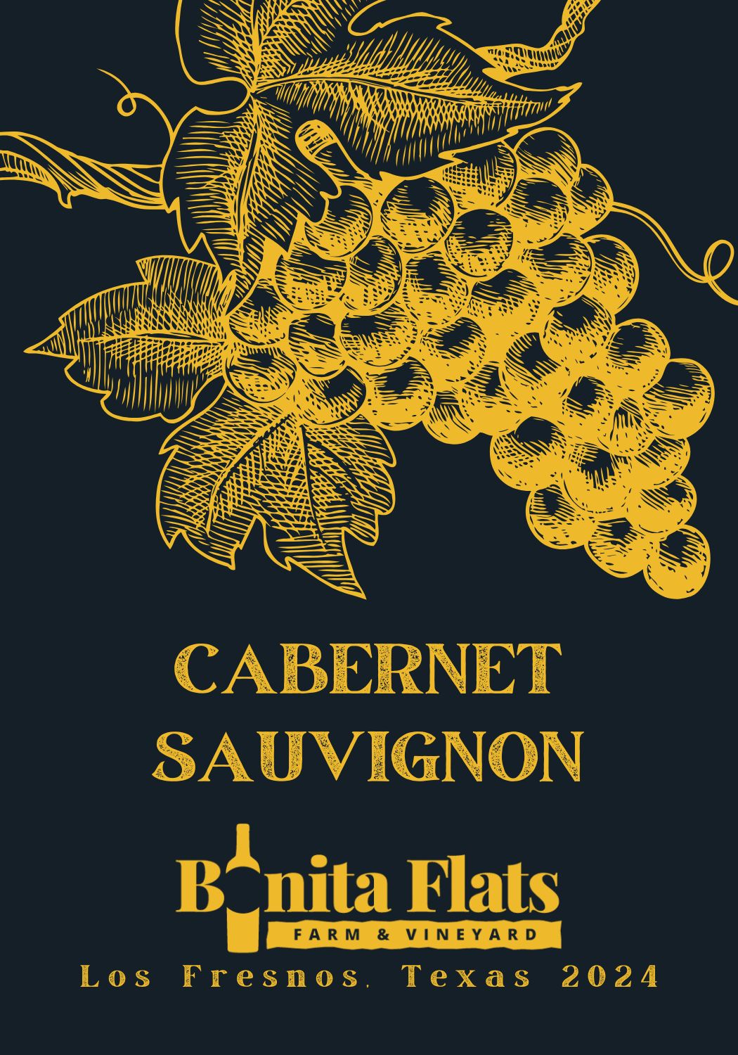 TABC label artwork for Bonita Flats Farm & Vineyard Cabernet Sauvignon