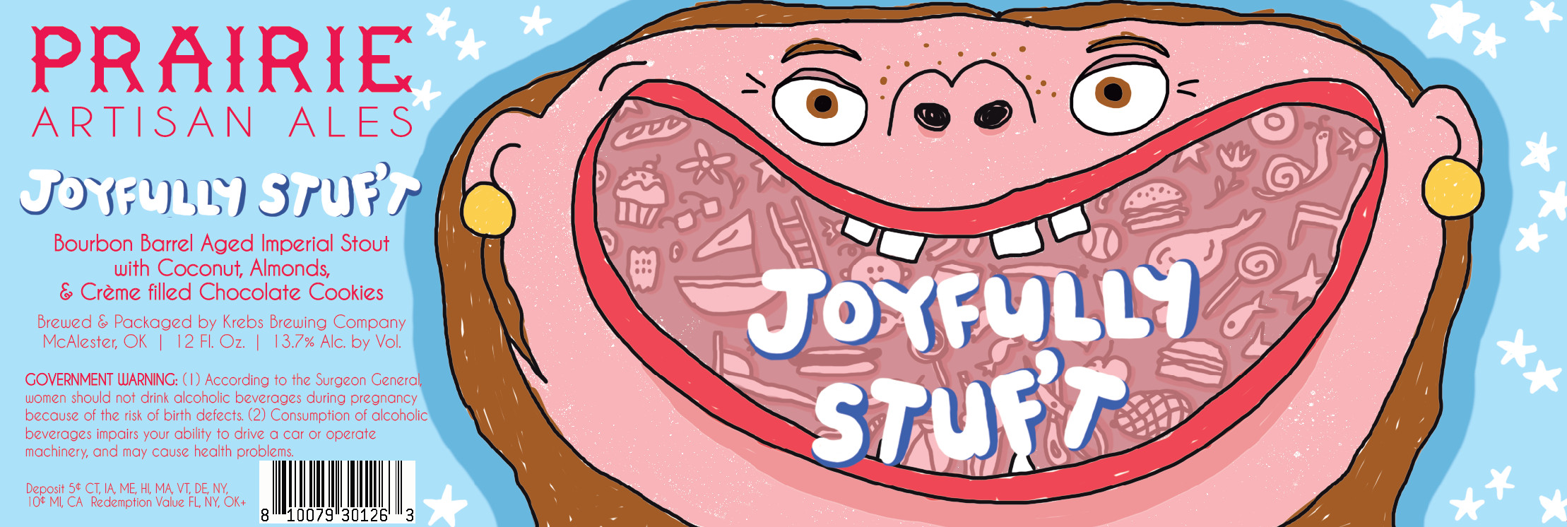 TABC label artwork for Prairie Artisan Ales Joyfully Stuf't