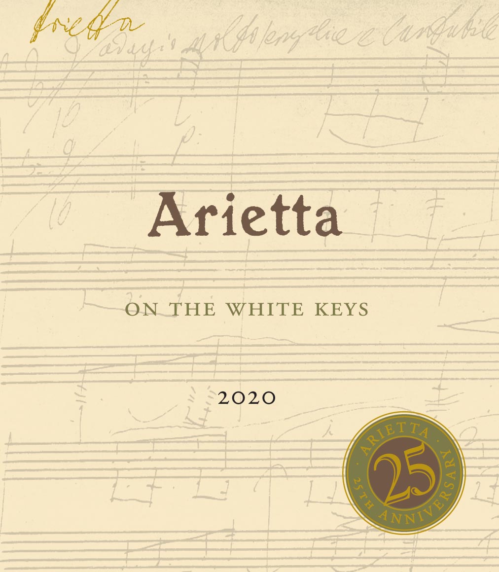 TABC label artwork for Arietta On The White Keys White Wine California
