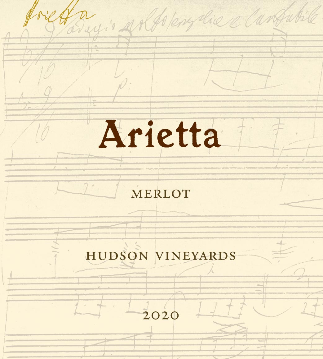 TABC label artwork for Arietta Hudson Vineyards Merlot Napa Valley