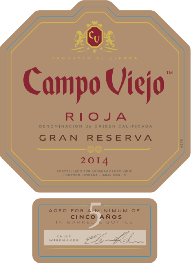 TABC label artwork for Campo Viejo Gran Reserva