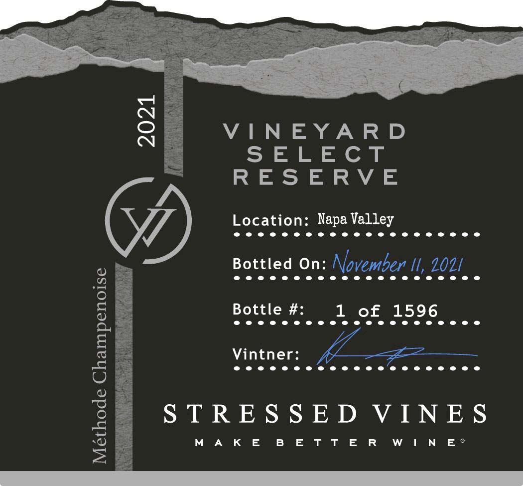 TABC label artwork for STRESSED VINES VINEYARD SELECT RESERVE
