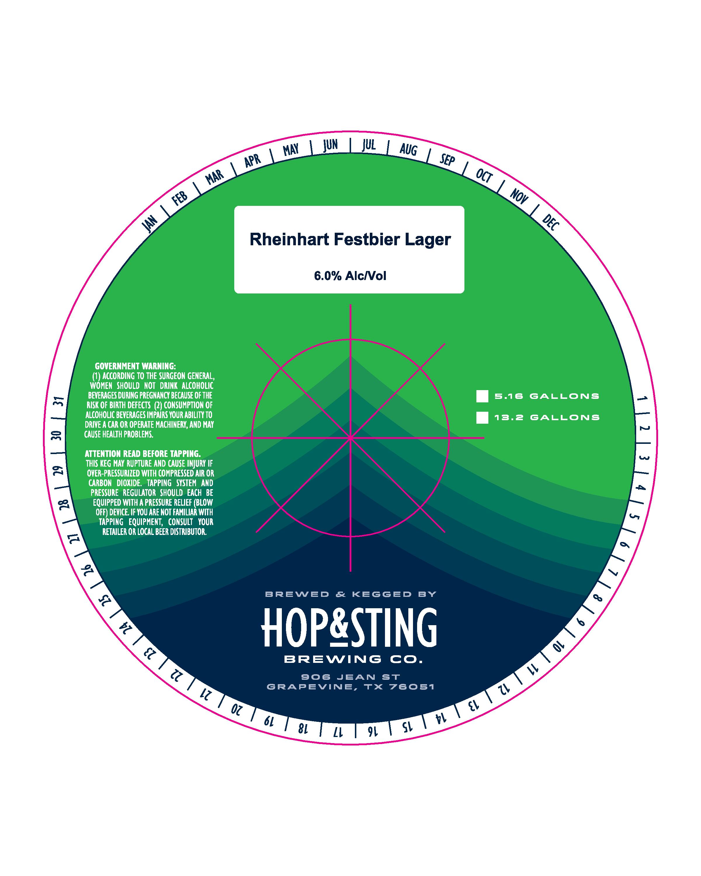 TABC label artwork for Rheinhart Festbier