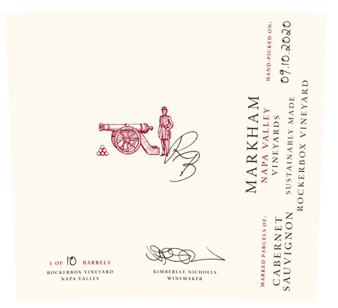 TABC label artwork for Markham Marked Parcels Rockerbox Cabernet Sauvignon