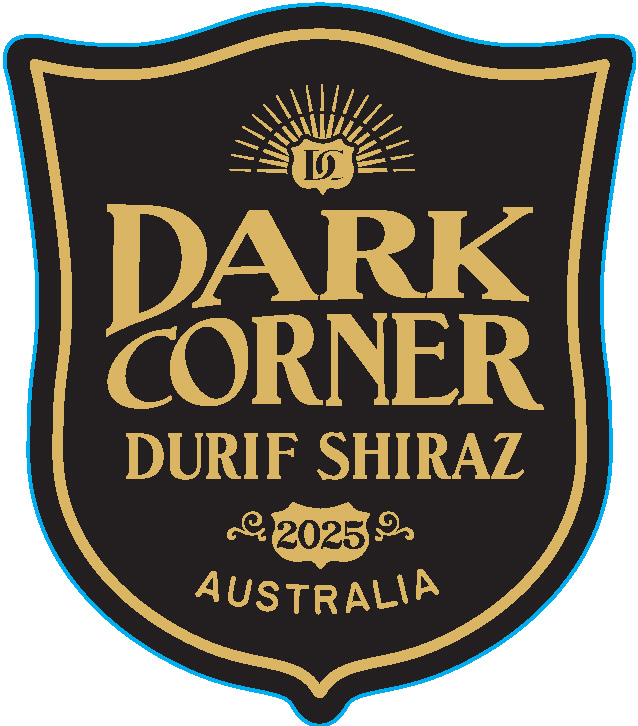 TABC label artwork for Dark Corner South Eastern Australia Durif, Shiraz, Australia