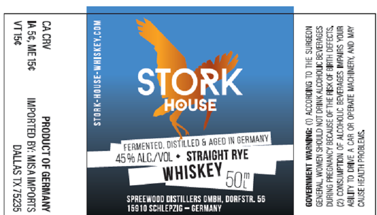 TABC label artwork for STORK HOUSE