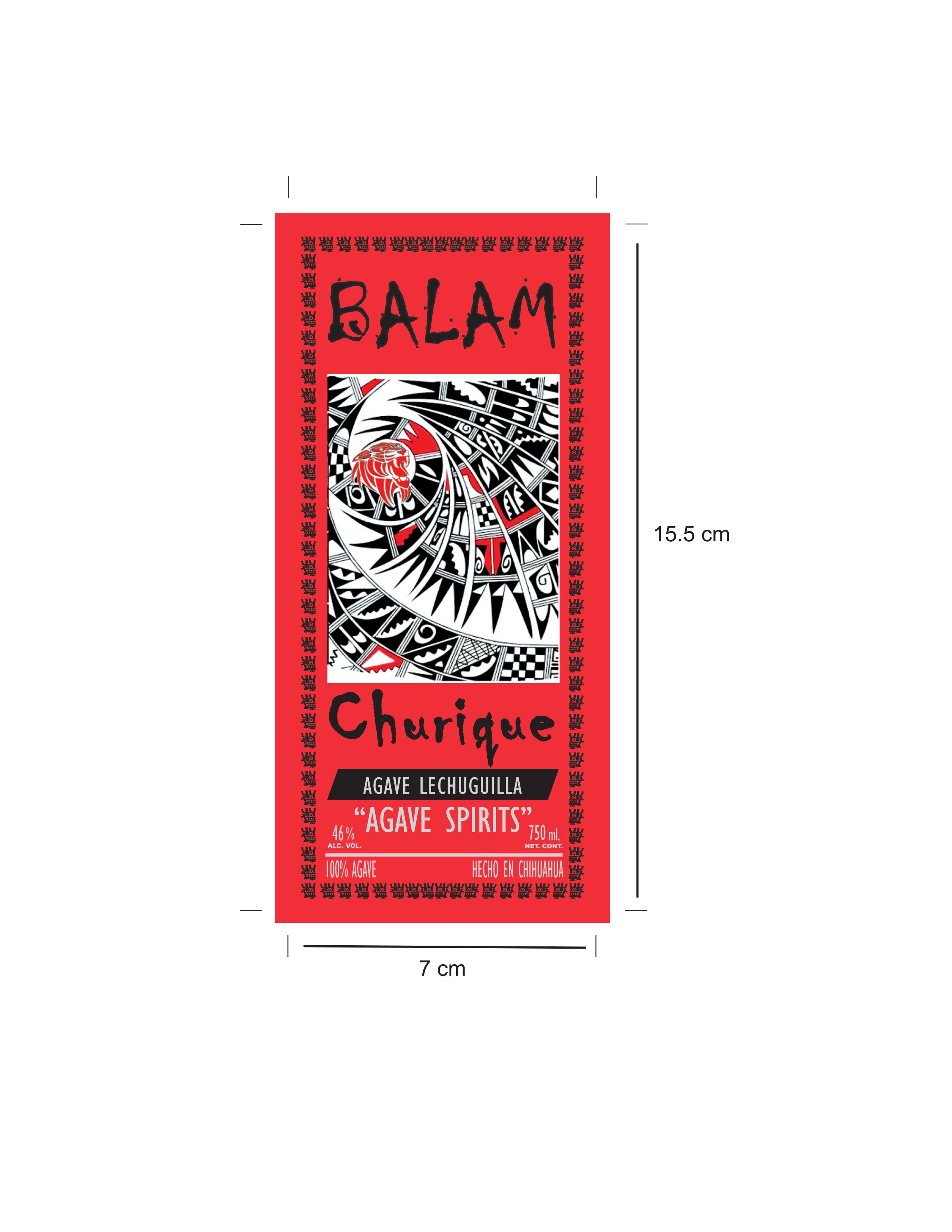 TABC label artwork for Balam Churique