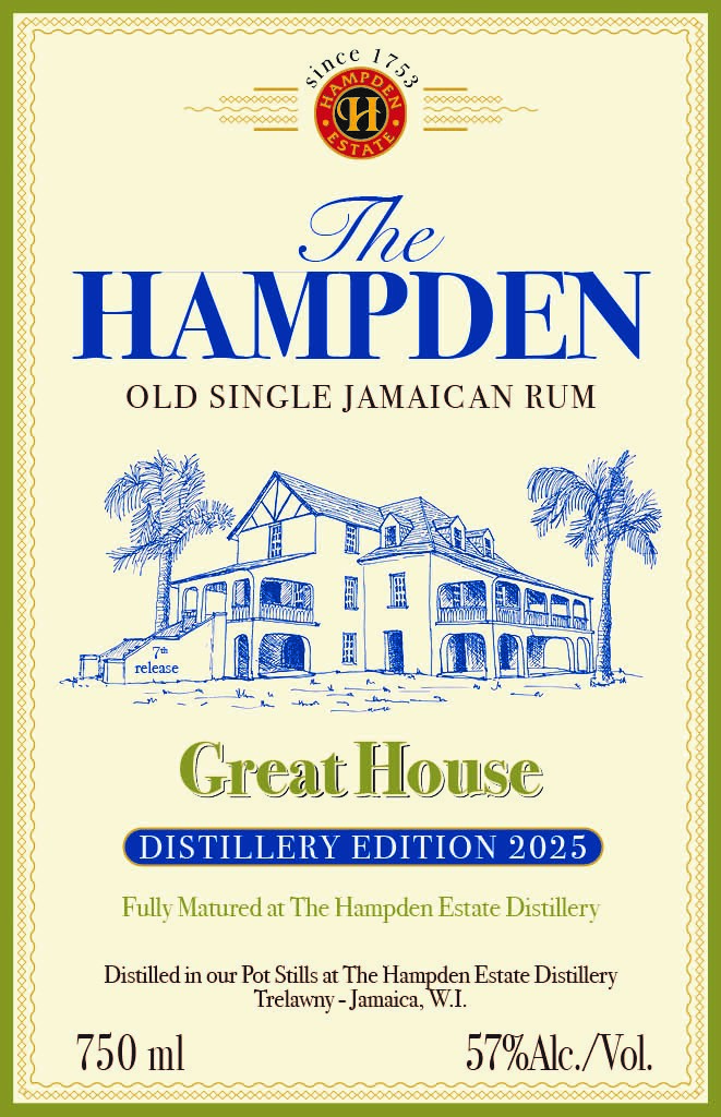 TABC label artwork for Hampden Estate The Hampden Great House Single Jamaican Rum