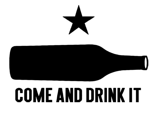 TABC label artwork for COME & DRINK IT RED WINE