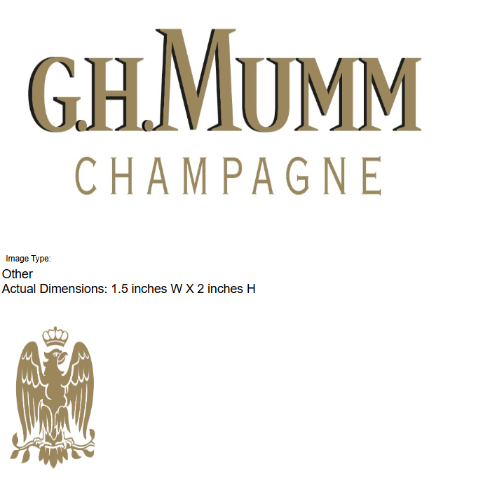 TABC label artwork for G.H. Mumm Grand Cordon Rose