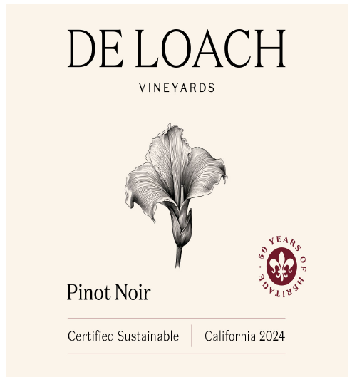 TABC label artwork for DE LOACH VINEYARDS PINOT NOIR