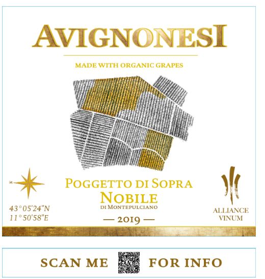 TABC label artwork for AVIGNONESI POGGETTO DI SOPRA