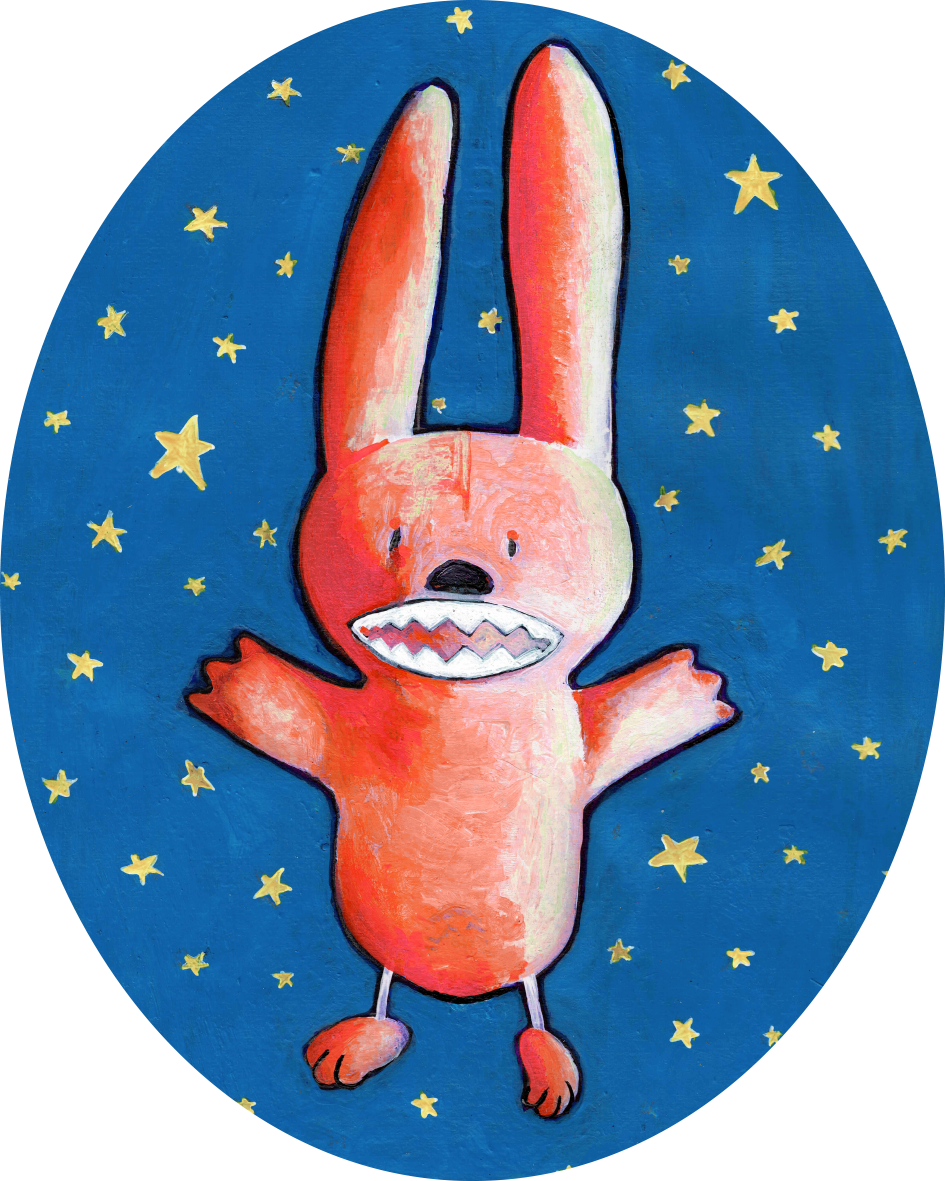 TABC label artwork for Wildman Wine Astro Bunny