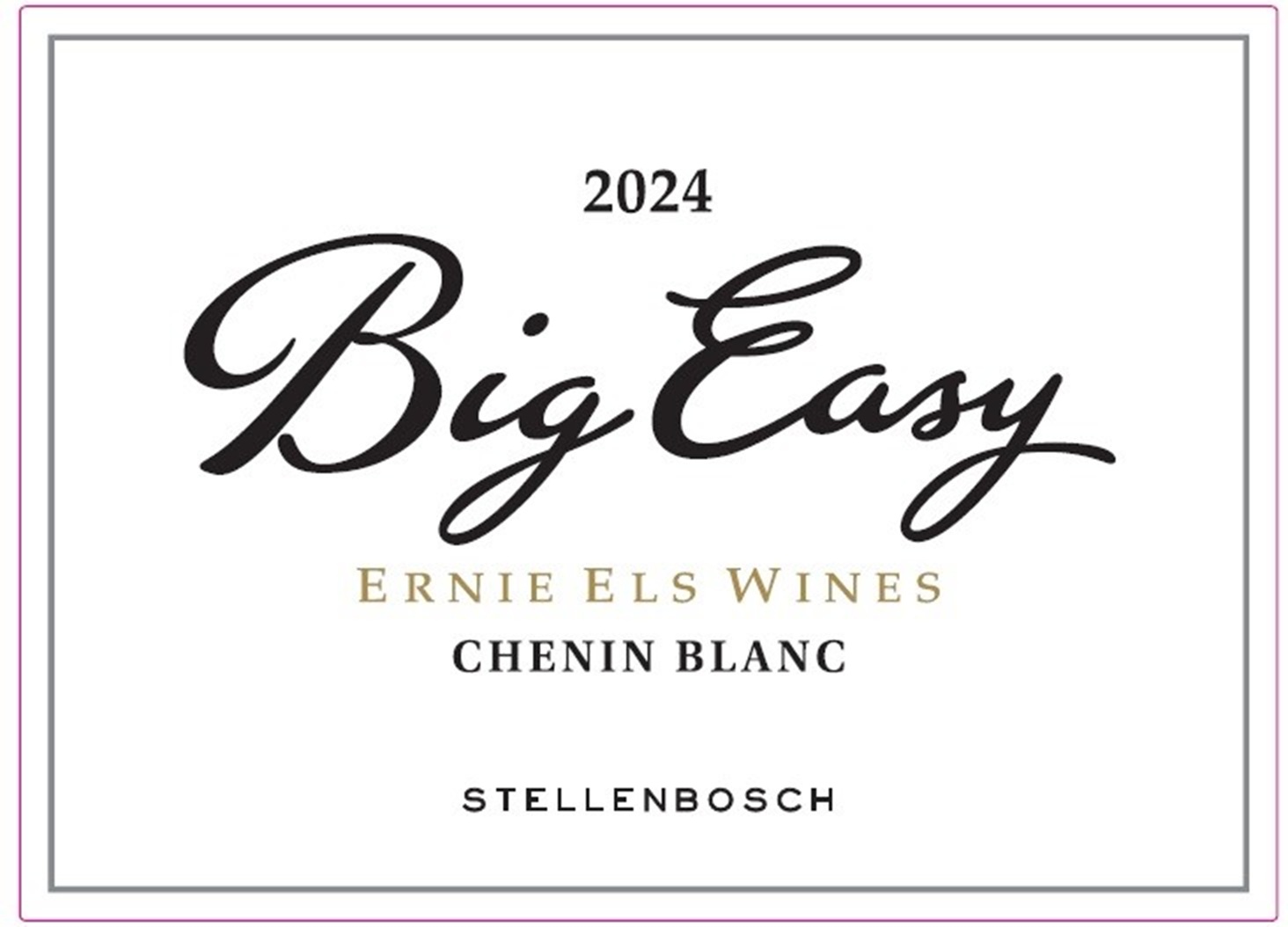 TABC label artwork for Ernie Els Big Easy Chenin Blanc Stellenbosh