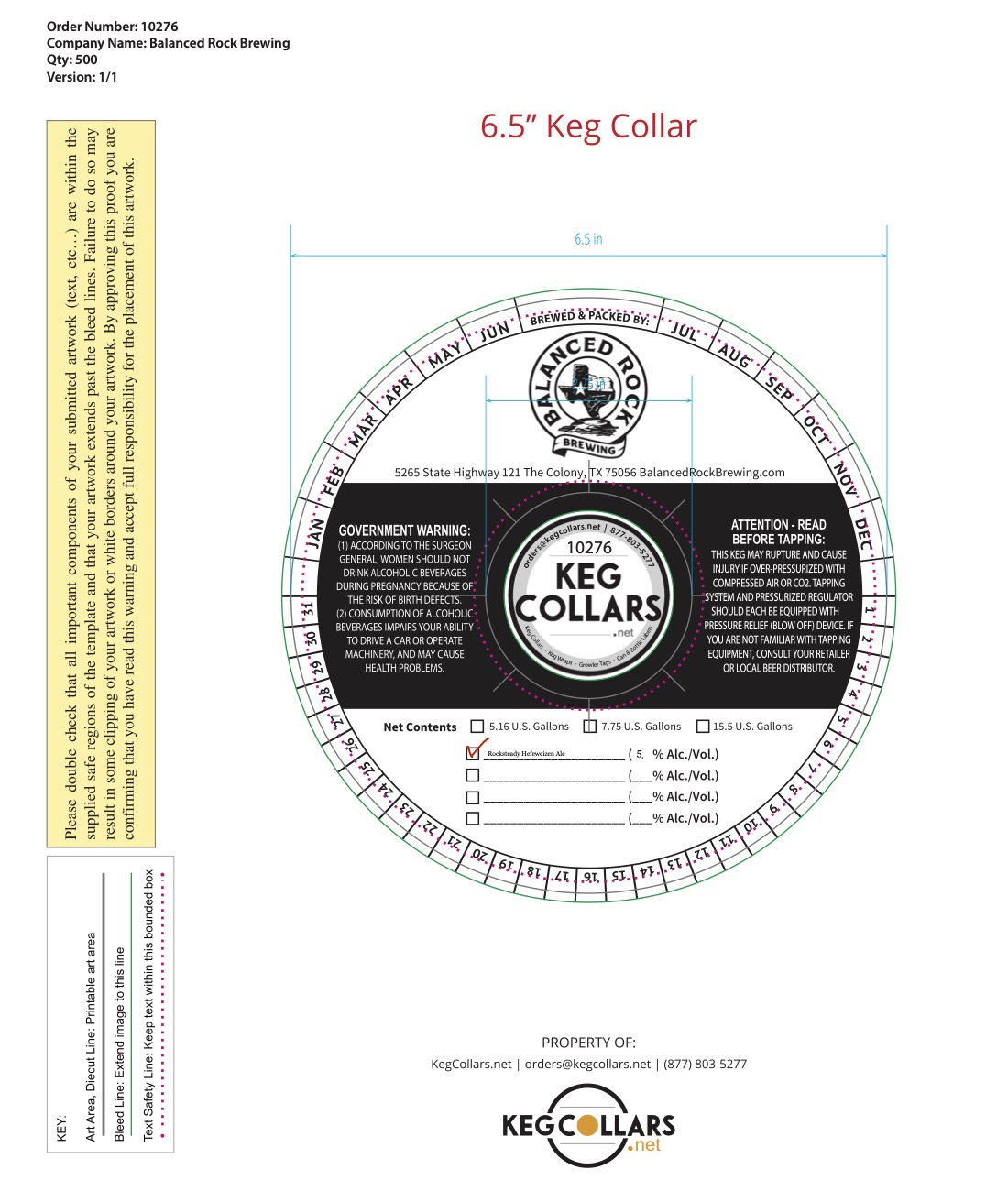 TABC label artwork for Rocksteady Hefeweizen Ale
