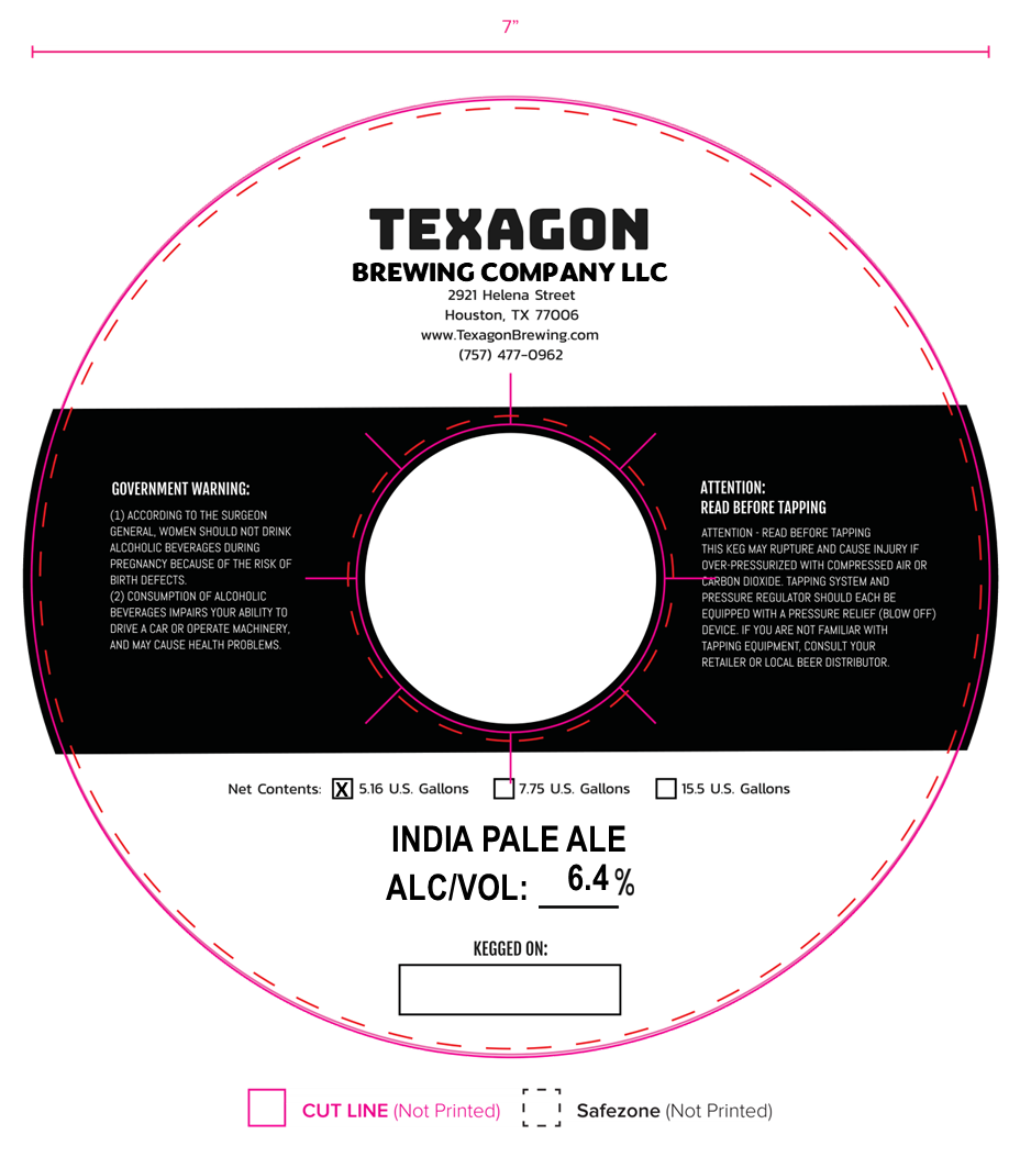 TABC label artwork for India Pale Ale