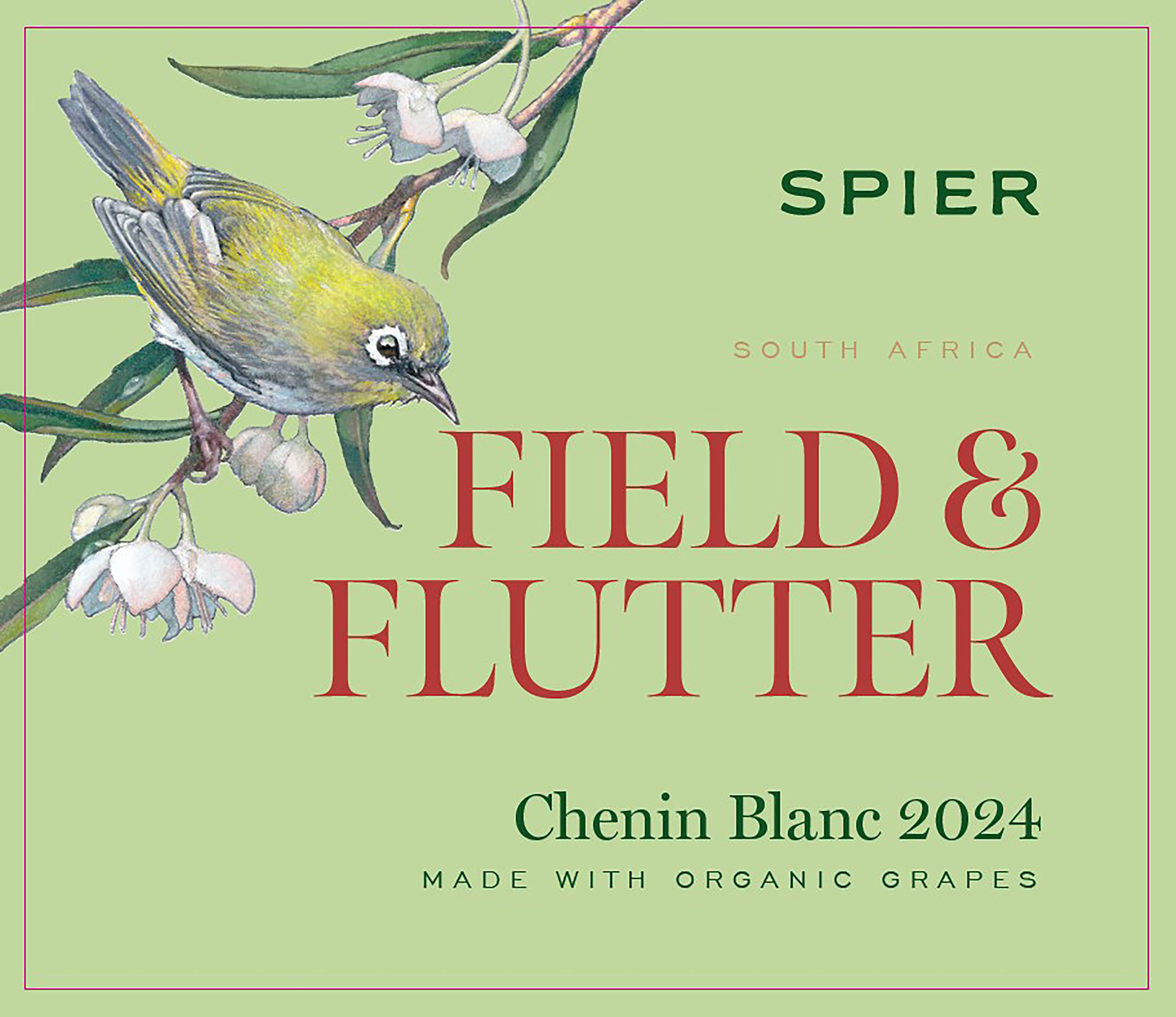 TABC label artwork for Spier Field and Flutter Organic Chenin Blanc