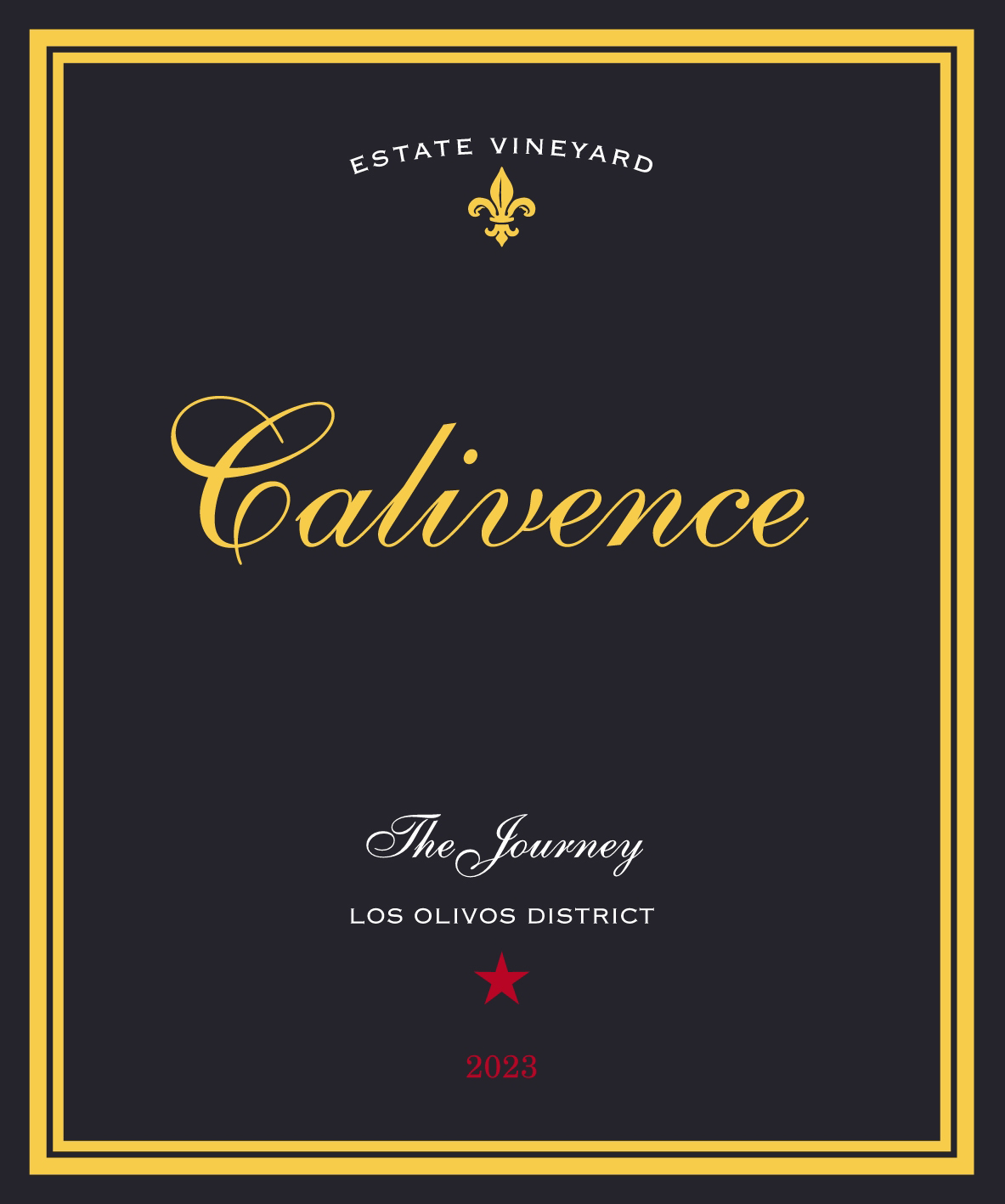TABC label artwork for Calivence The Journey
