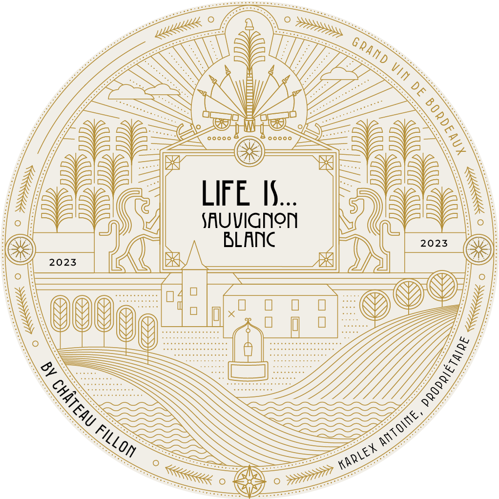 TABC label artwork for Chateau Fillon Life Is Sauvignon Blanc