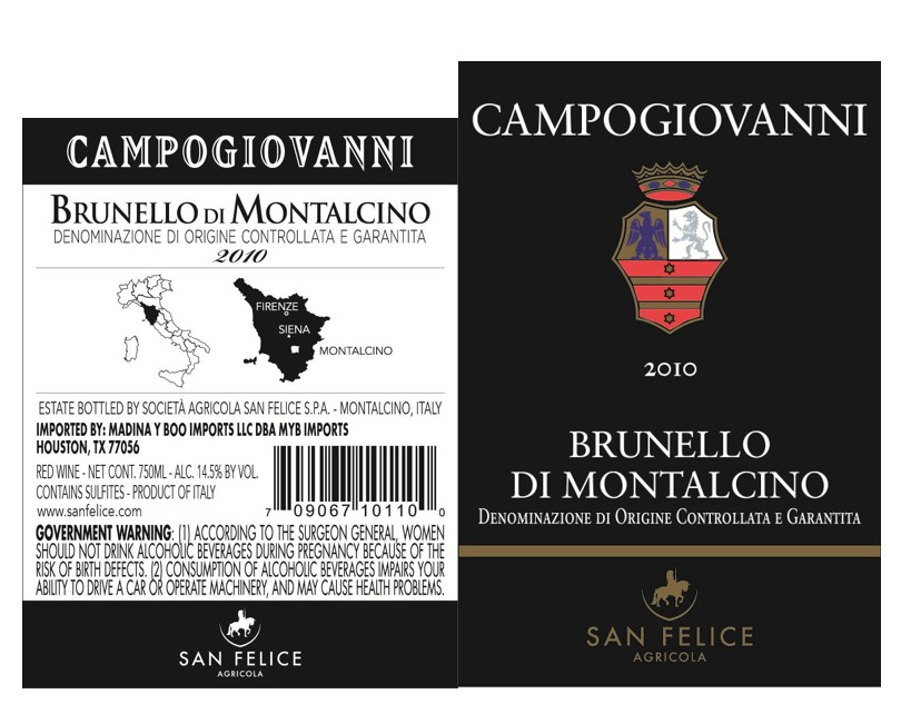 TABC label artwork for CAMPOGIOVANNI BRUNELLO DI MONTALCINO
