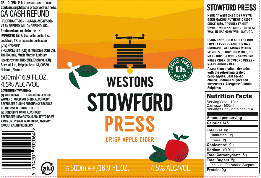 TABC label artwork for Westons