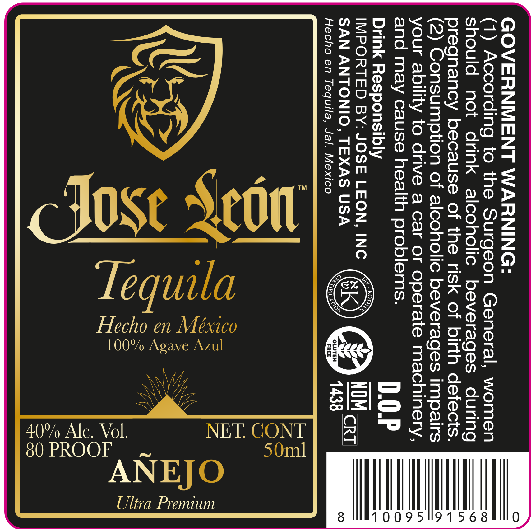 TABC label artwork for Jose Leon Anjeo