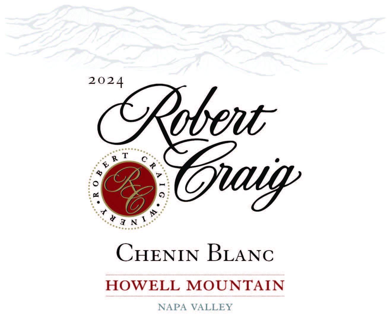 TABC label artwork for Robert Craig Winery Chenin Blanc