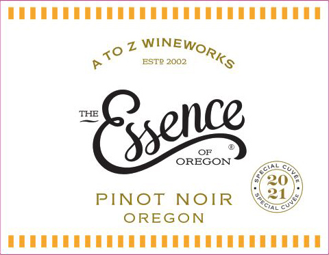 TABC label artwork for A to Z Wineworks Pinot Noir The Essence of Oregon