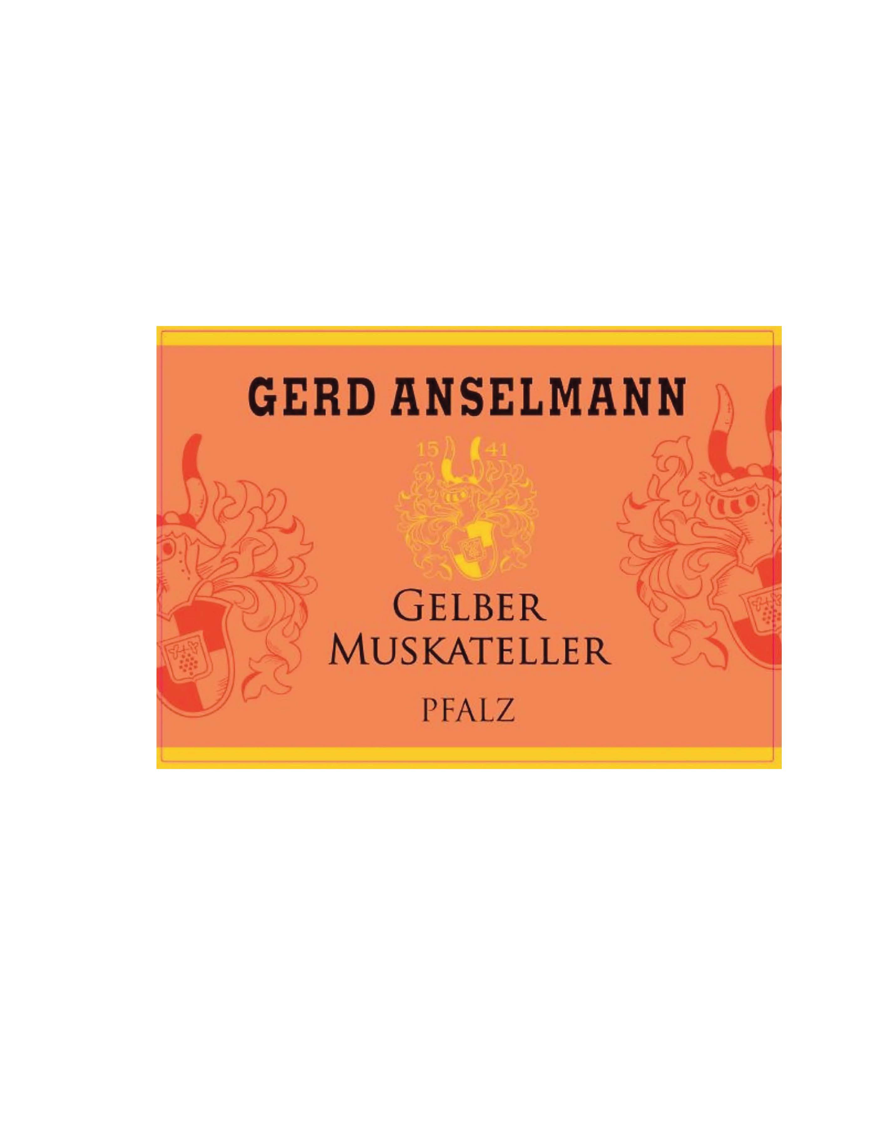 TABC label artwork for Gerd Anselmann Gelber Muskateller