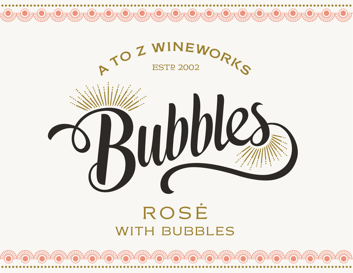 TABC label artwork for A to Z Wineworks Rose Bubbles