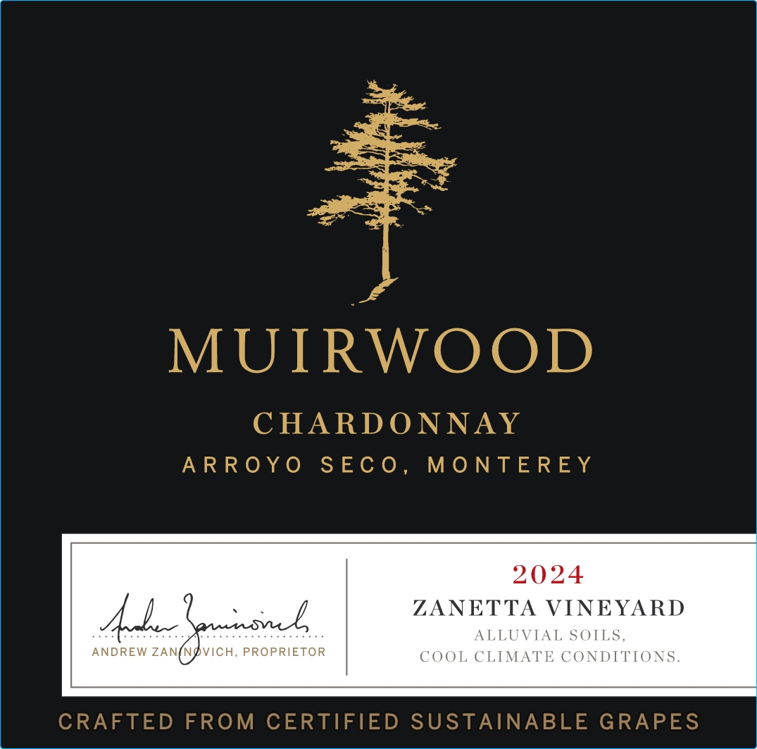 TABC label artwork for Muirwood Chardonnay Zanetta Vineyard, Arroyo Seco, Monterey (080)