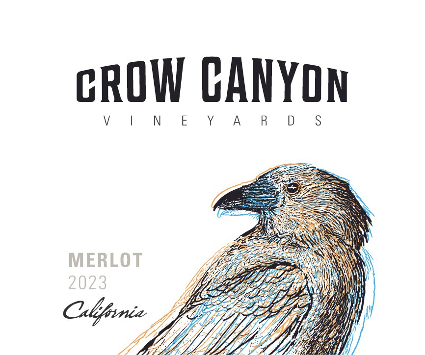 TABC label artwork for Crow Canyon Merlot, California (US/CAN 202)