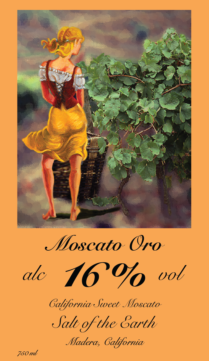 TABC label artwork for SALT OF THE EARTH MOSCATO