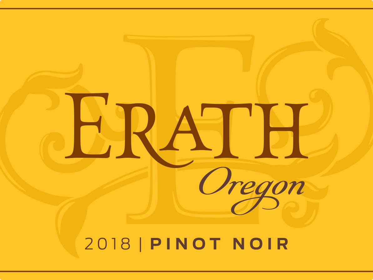 TABC label artwork for Erath Pinot Noir