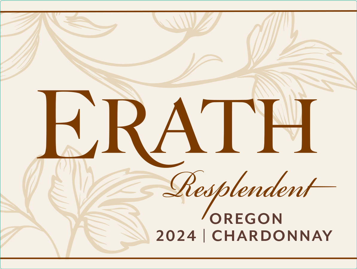 TABC label artwork for Erath Chardonnay Resplendent