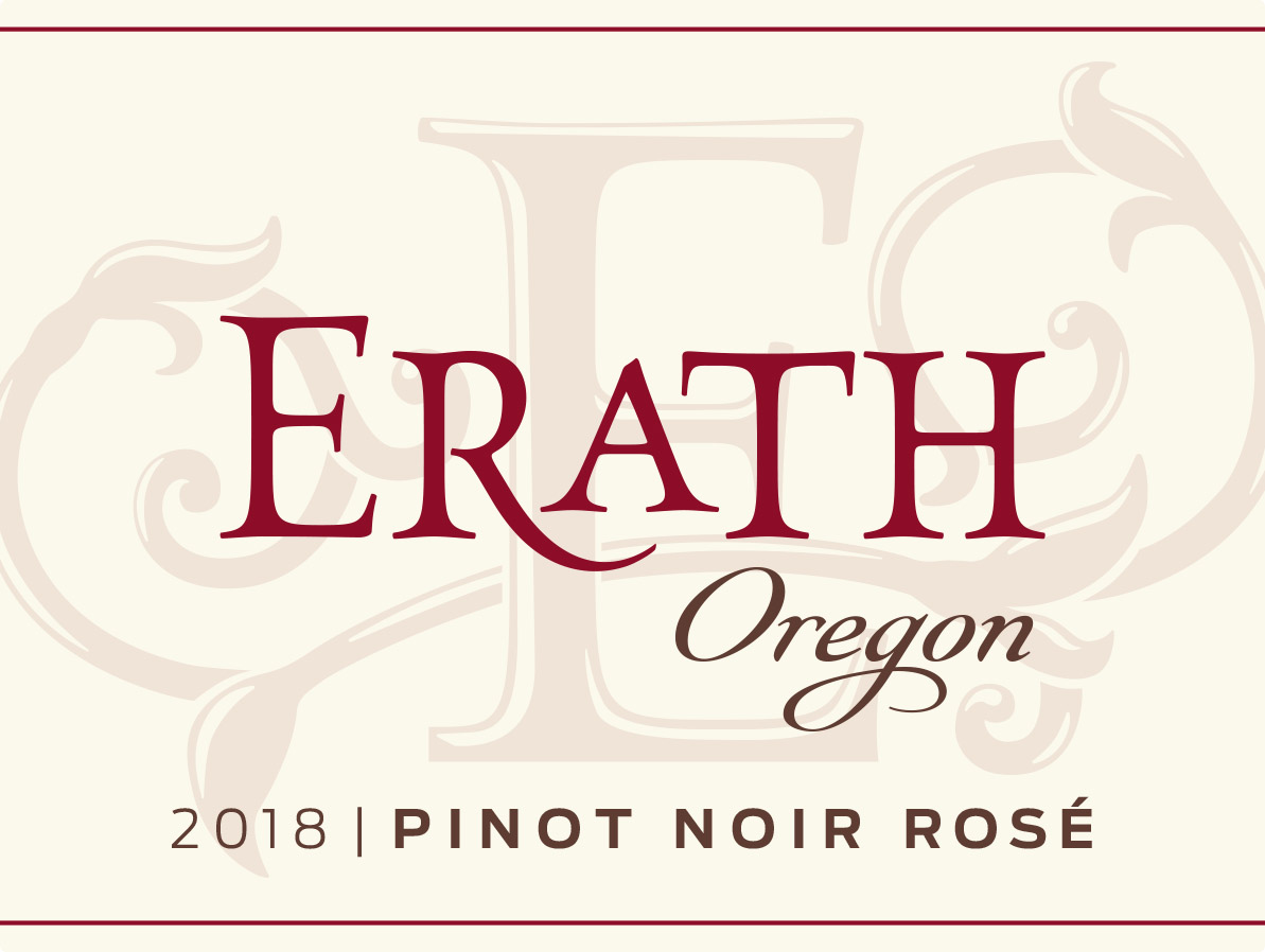 TABC label artwork for Erath Rose Pinot Noir
