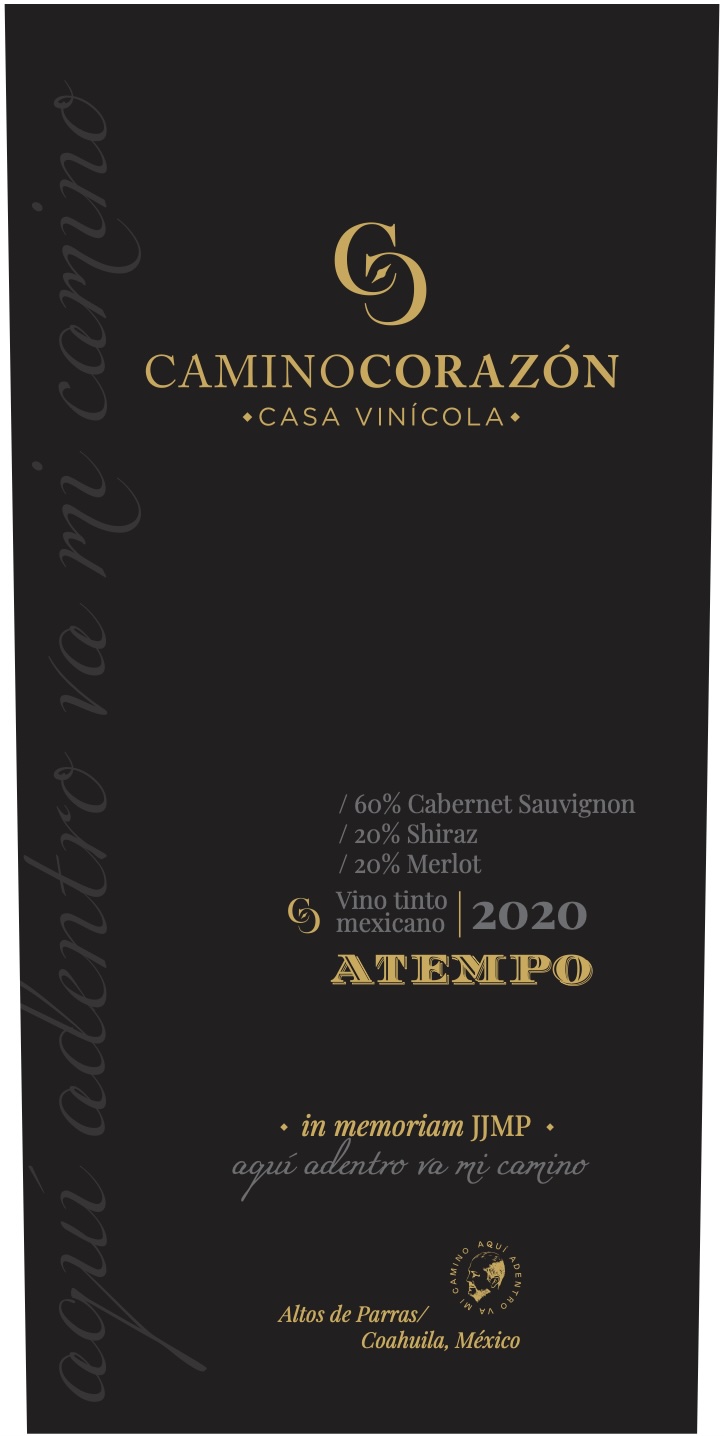 TABC label artwork for 2020 Camino Corazon Atempo