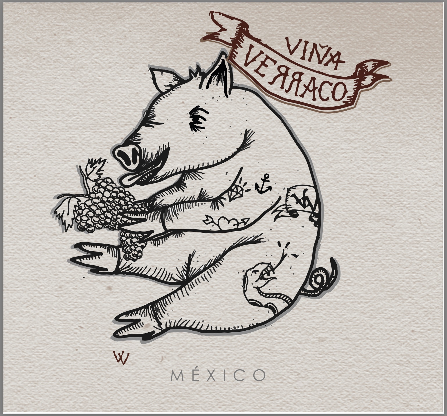 TABC label artwork for Vinicola Os Vina Verraco Syrah