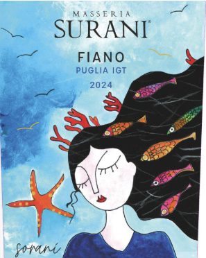 TABC label artwork for Masseria Surani Fiano