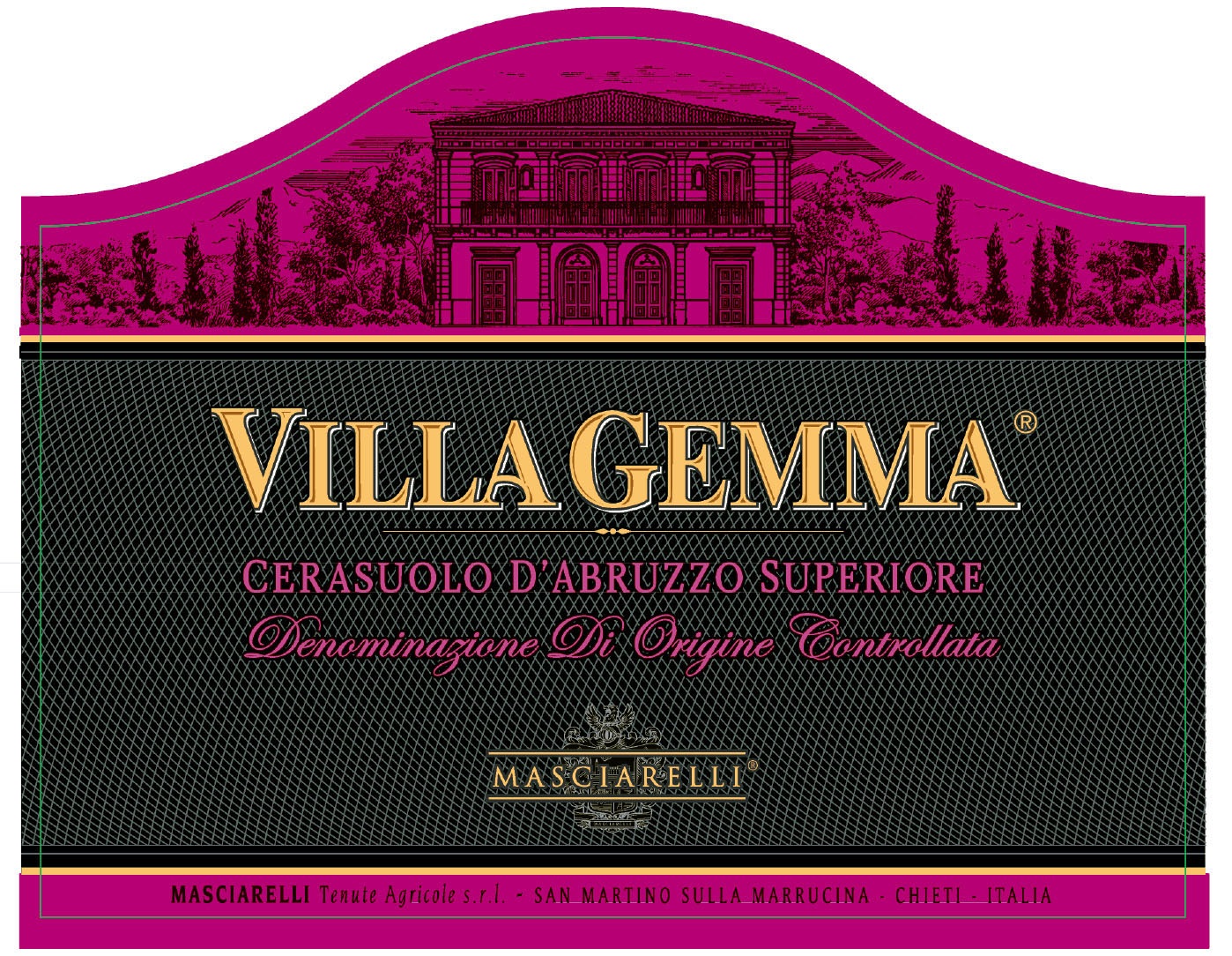TABC label artwork for Masciarelli Villa Gemma Cerasuolo d’Abruzzo