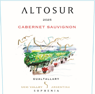 TABC label artwork for Altosur Gualtallary Cabernet Sauvignon