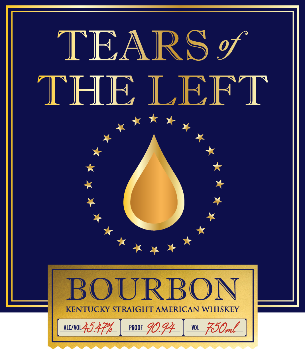 TABC label artwork for Tears Of The Left Bourbon Kentucky Straight American Whiskey