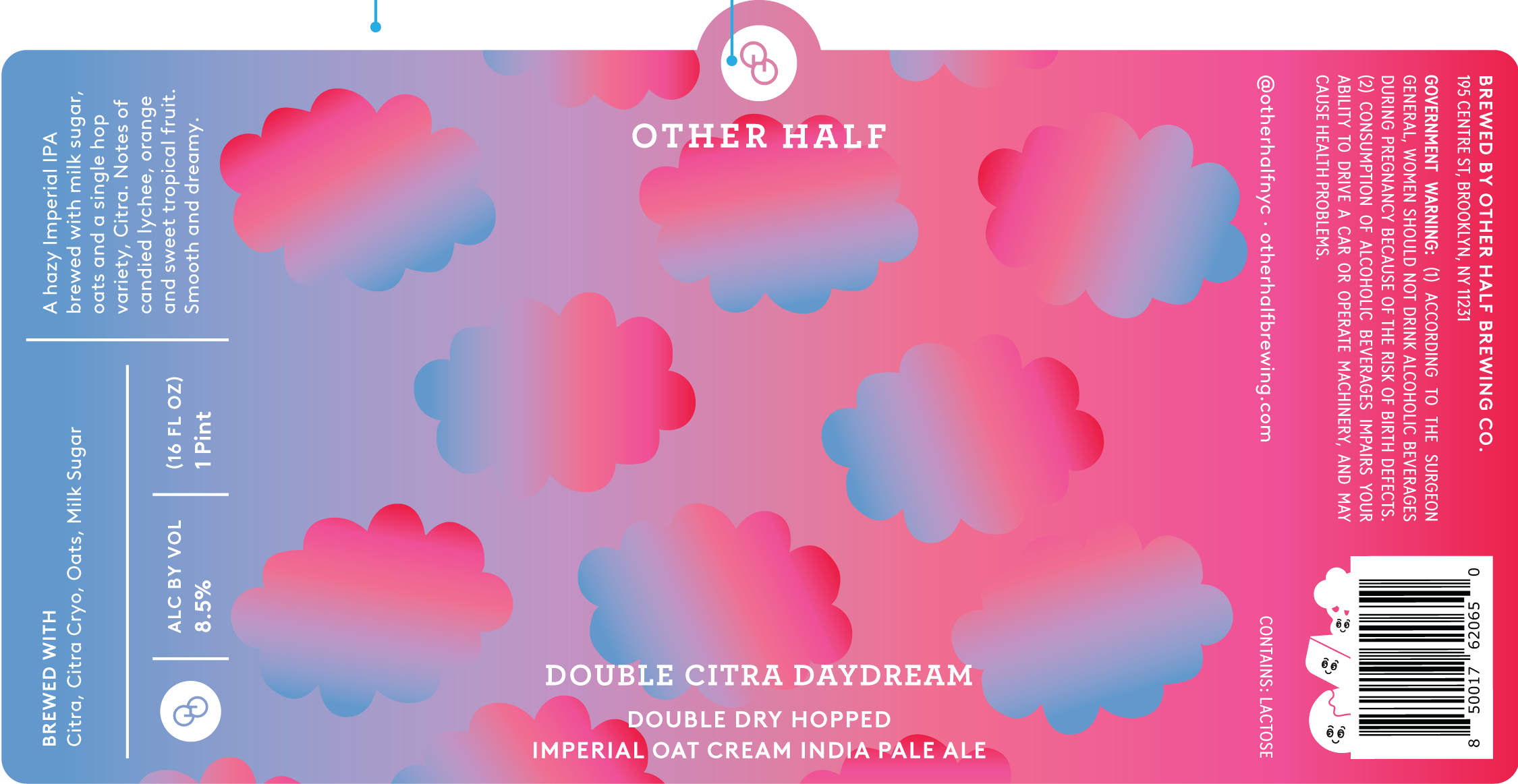 TABC label artwork for Double Citra Daydream