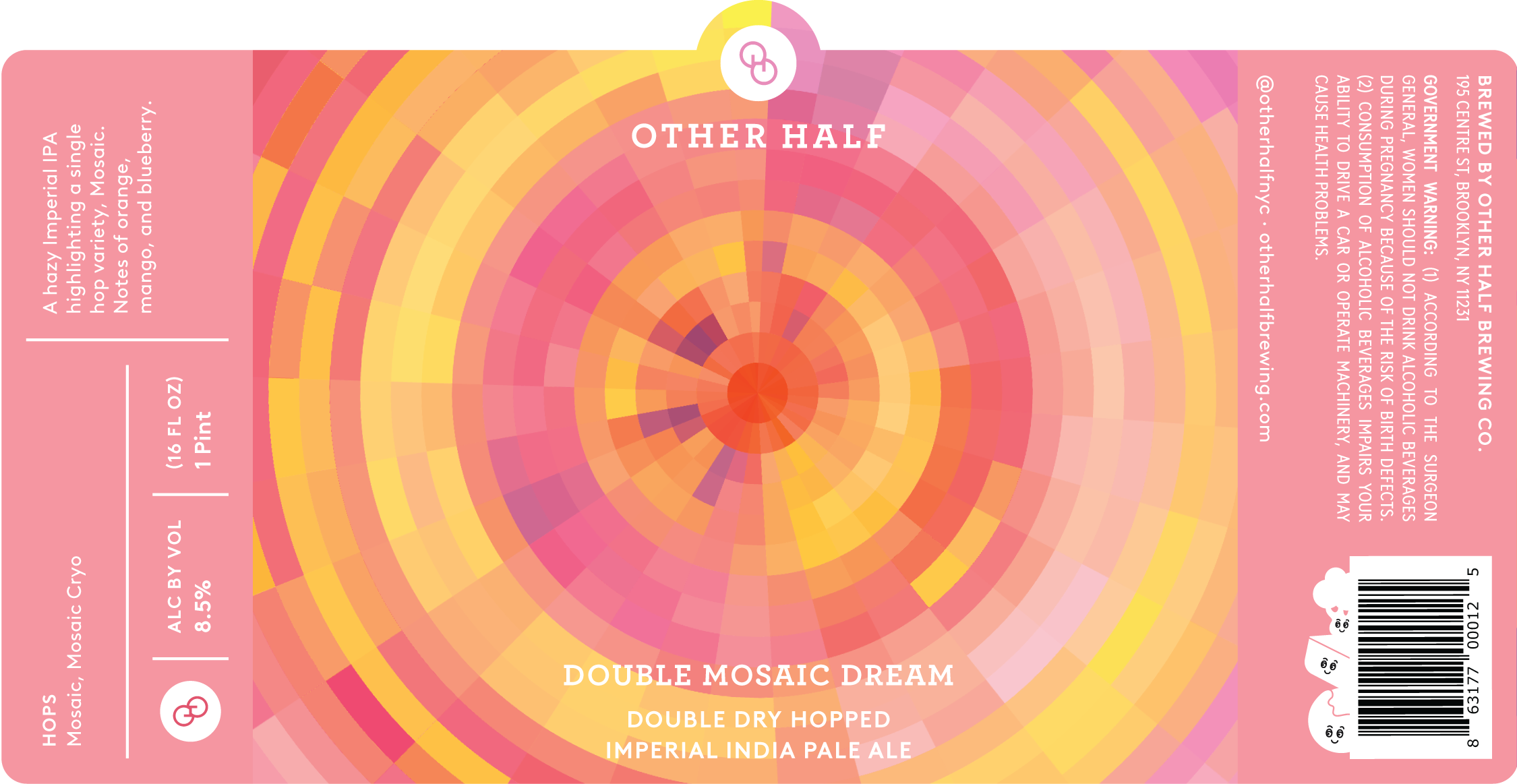 TABC label artwork for Double Mosaic Dream