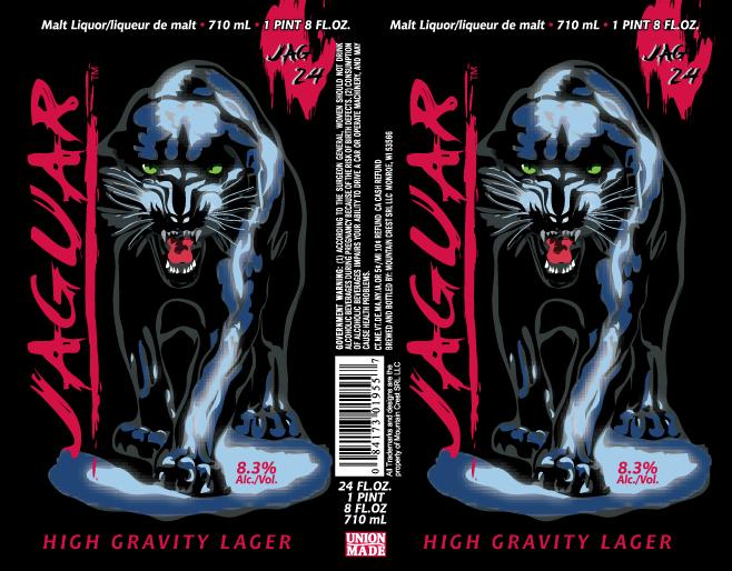 TABC label artwork for Jaguar