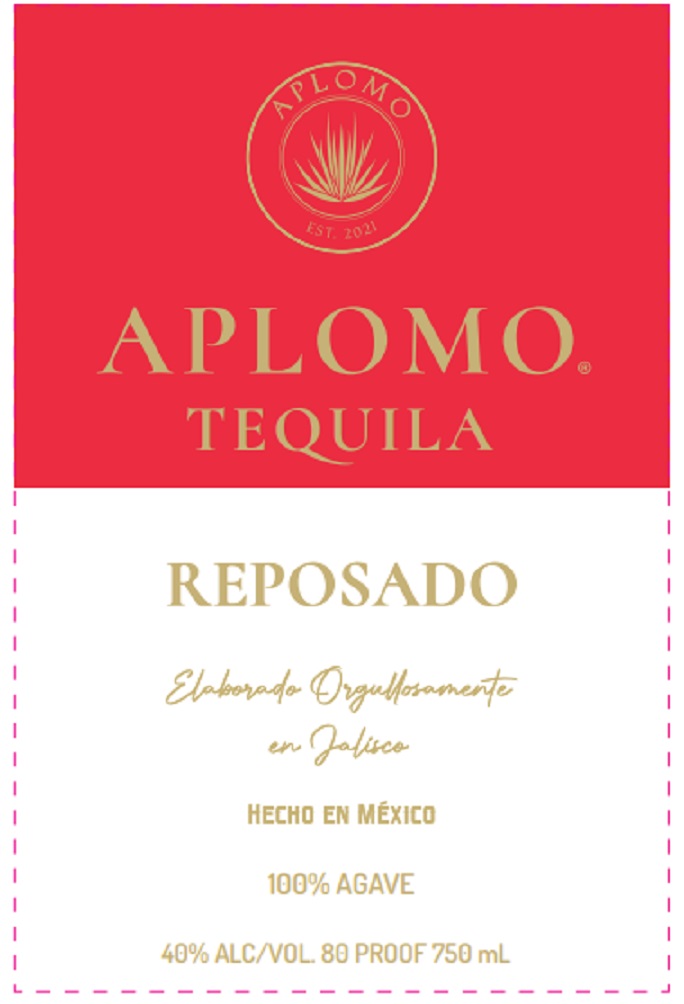 TABC label artwork for Aplomo Tequila Reposado